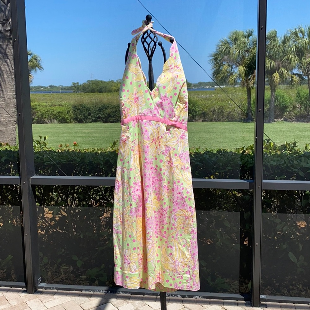 Super cute Lilly Pulitzer halter dress
